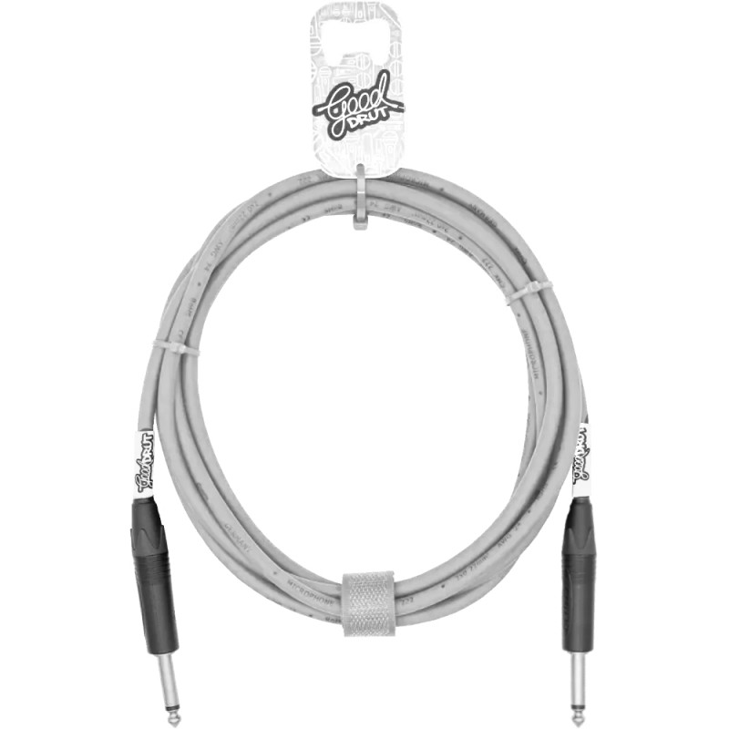 GoodDrut GDO TSTS 3-1-1 - Kabel instrumentalny Jack x Jack biały - 3m