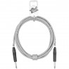 GoodDrut GDO TSTS 3-1-1 - Kabel instrumentalny Jack x Jack biały - 3m