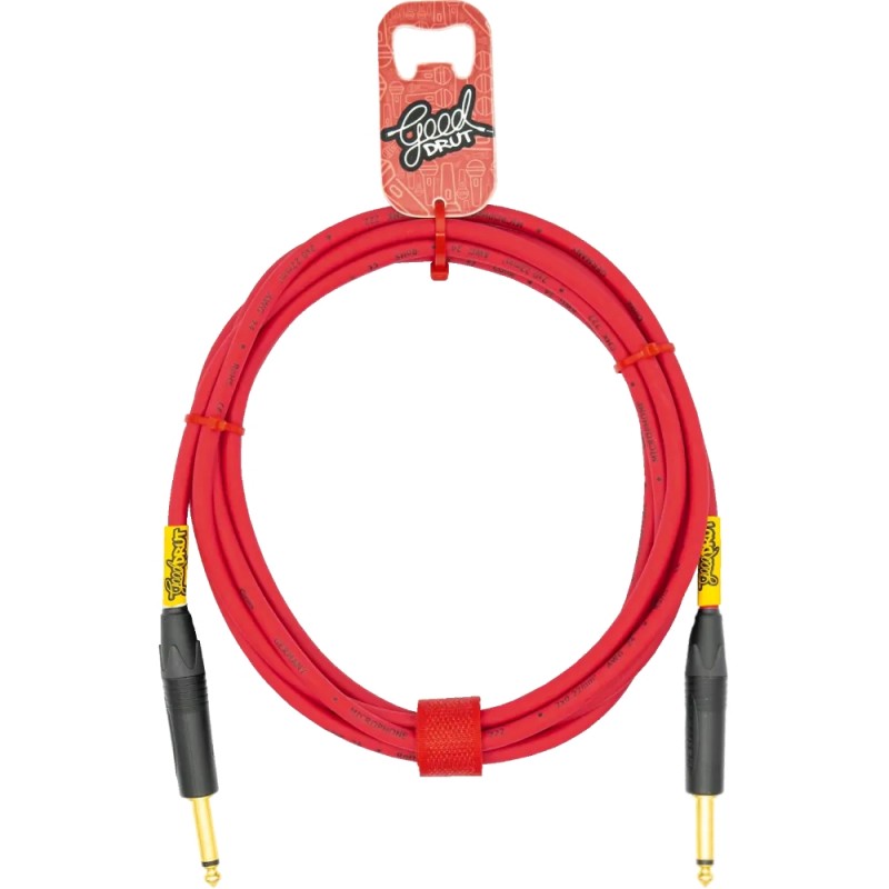 GoodDrut GDR TSTS 5 - Kabel instrumentalny Jack x Jack czerwony - 5m