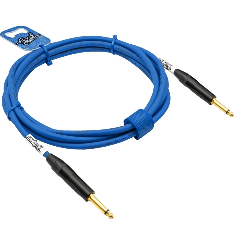 GoodDrut GDB TSTS 3 - Kabel instrumentalny Jack x Jack niebieski - 3m