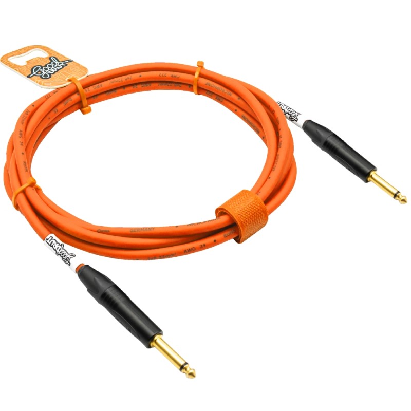 GoodDrut GDO TSTS 10 - Kabel instrumentalny Jack x Jack pomarańczowy - 10m