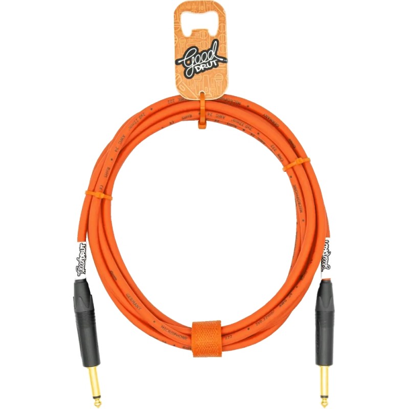 GoodDrut GDO TSTS 7 - Kabel instrumentalny Jack x Jack pomarańczowy - 7m