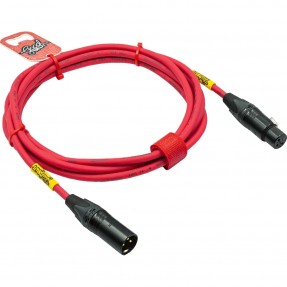 GoodDrut GDR XMXF 2 - Kabel mikrofonowy XLR x XLR malinowy - 2m