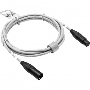 GoodDrut GDB XMXF 20-1-1 - Kabel mikrofonowy XLR-M x XLR-F biały - 20m