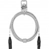 GoodDrut GDB XMXF 7-1-1 - Kabel mikrofonowy XLR-M x XLR-F biały - 7m