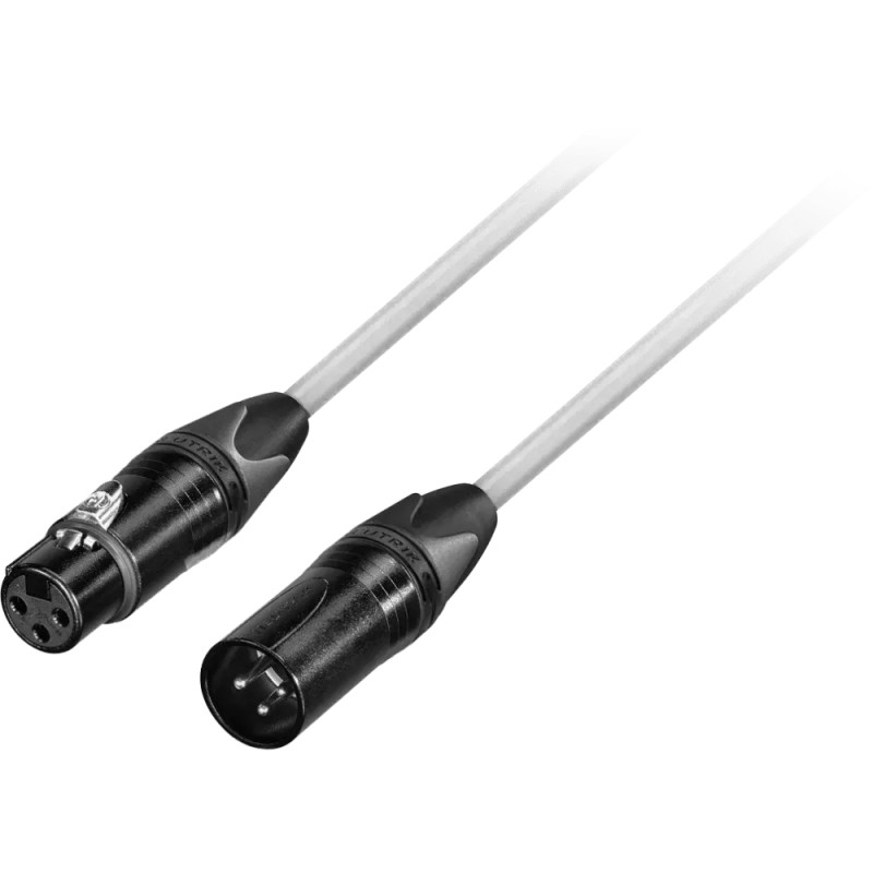 GoodDrut GDB XMXF 7-1-1 - Kabel mikrofonowy XLR-M x XLR-F biały - 7m