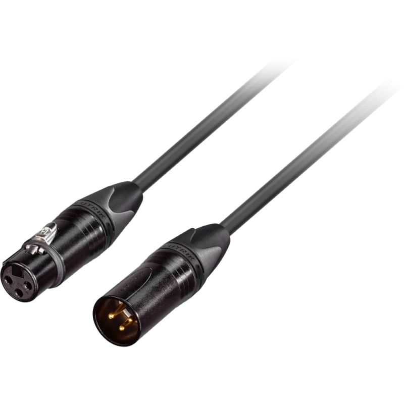 GoodDrut GDBK XMXF 3 - Kabel mikrofonowy XLR-M x XLR-F czarny - 3m