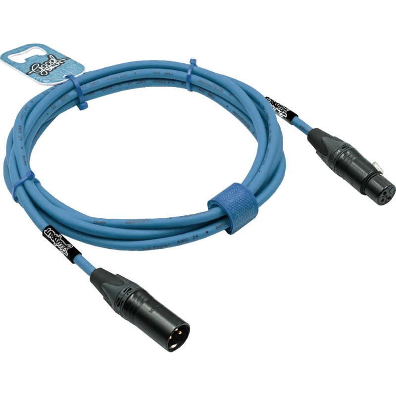 GoodDrut GDM XMXF 15 - Kabel mikrofonowy XLR-M x XLR-F miętowy - 15m