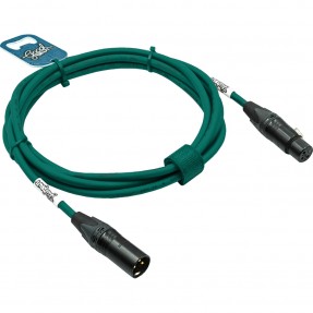 GoodDrut GDG XMXF 5 - Kabel mikrofonowy XLR-M x XLR-F zielony - 5m
