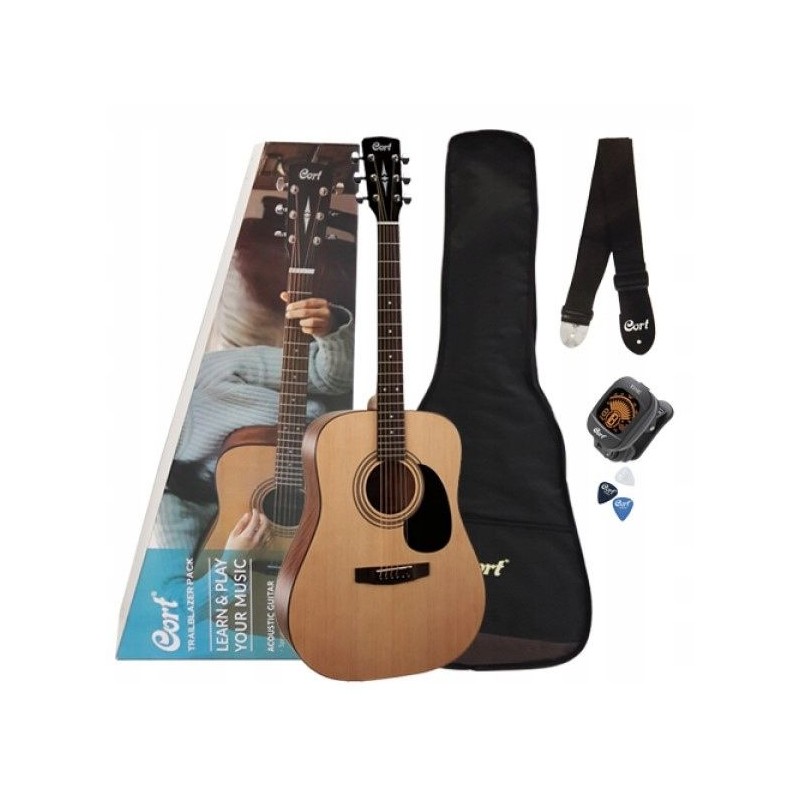 Cort CAP-810 OP NS zestaw gitarowy, gitara akustyczna, akcesoria - 1 - Zestawy gitarowe - Zestaw gitarowy składający się z gitar