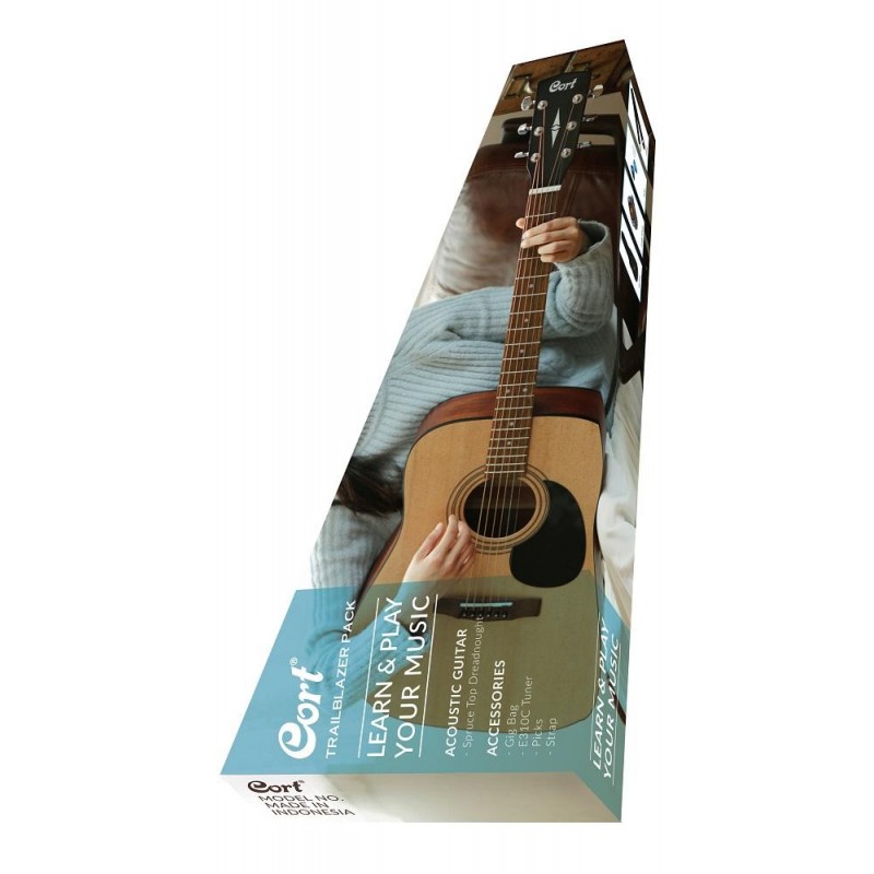 Cort CAP-810 OP NS zestaw gitarowy, gitara akustyczna, akcesoria - 2 - Zestawy gitarowe - Zestaw gitarowy składający się z gitar