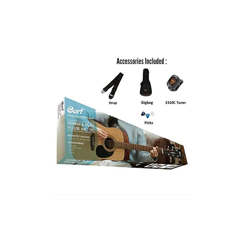 Cort CAP-810 OP NS zestaw gitarowy, gitara akustyczna, akcesoria - 3 - Zestawy gitarowe - Zestaw gitarowy składający się z gitar