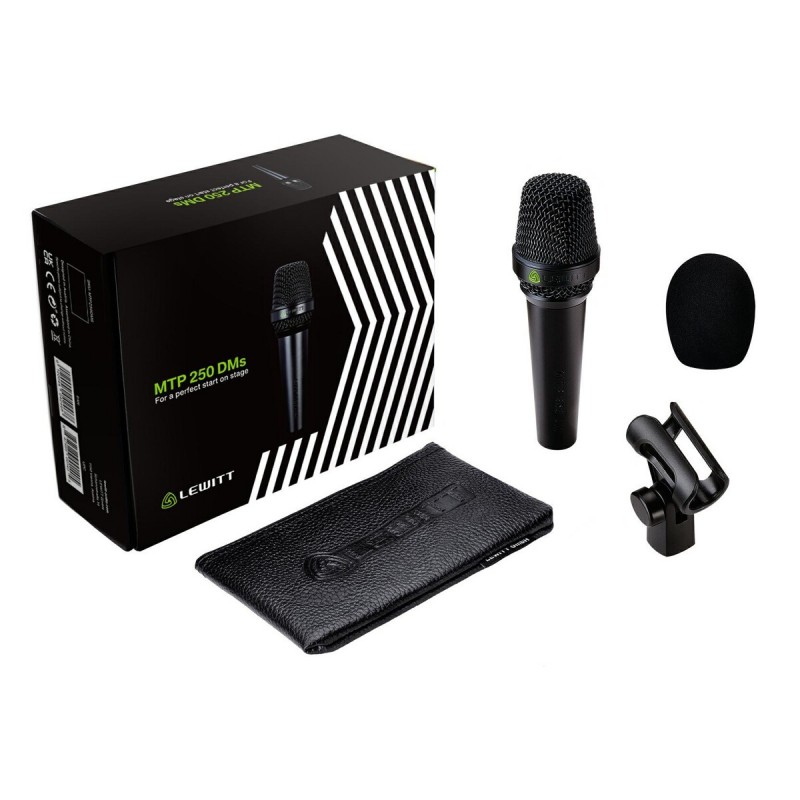 Lewitt MTP 250 DMS - mikrofon dynamiczny - 1 - Mikrofony dynamiczne - Lewitt Audio MTP 250 DMS. Mikrofon dynamiczny wokalny z wł