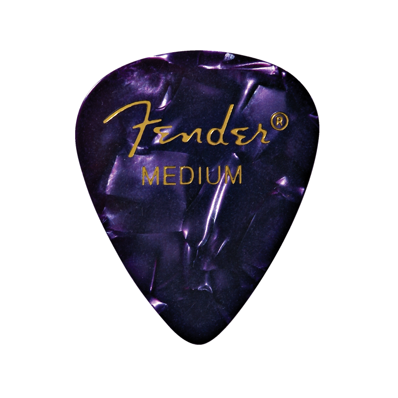 Fender Premium Celluloid 351 Shape Picks, Medium, Purple Moto, 144-Pack - 1