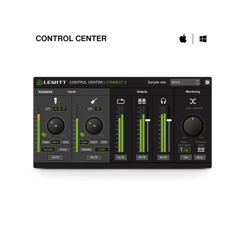 Lewitt CONNECT 2 - Interfejs audio