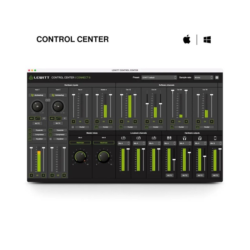 Lewitt CONNECT 6 - Interfejs audio