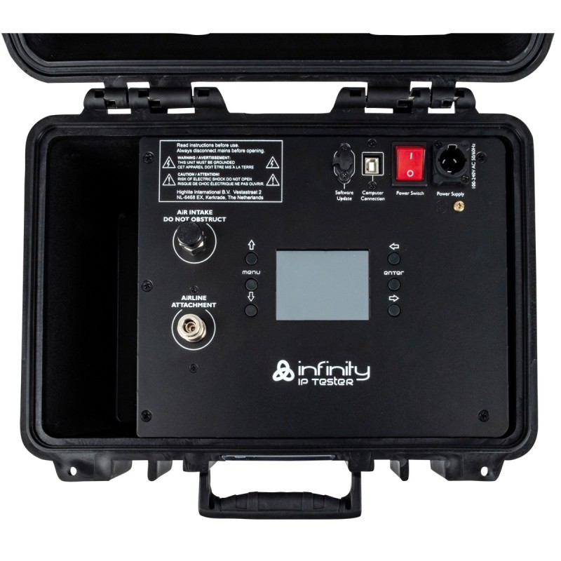 Infinity IP Tester dla opraw oświetleniowych z certyfikatem Infinity IP