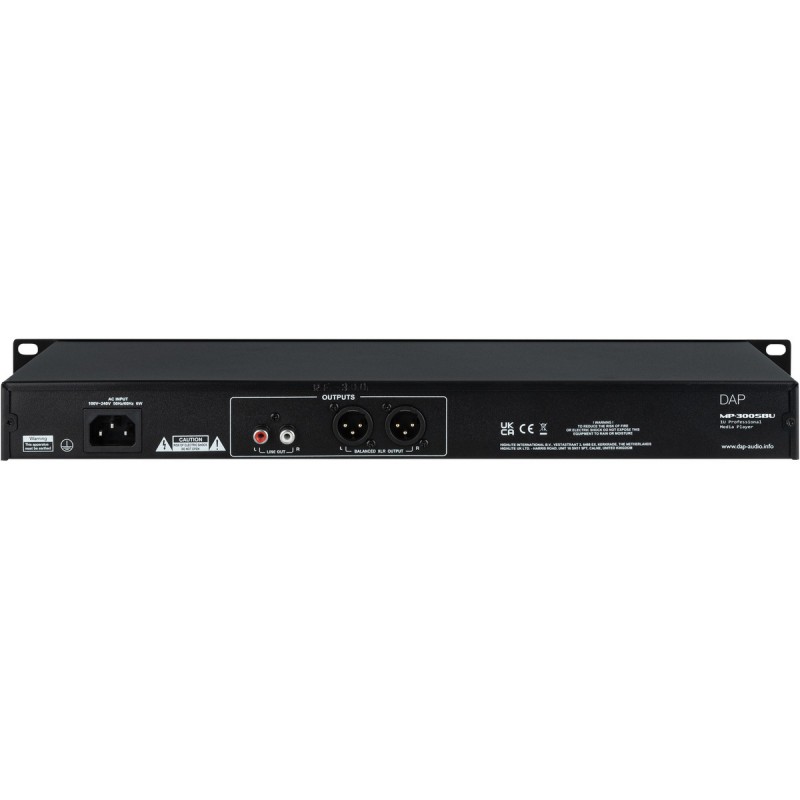DAP Audio MP-300SBU - Odtwarzacz multimedialny USB/SD/BT
