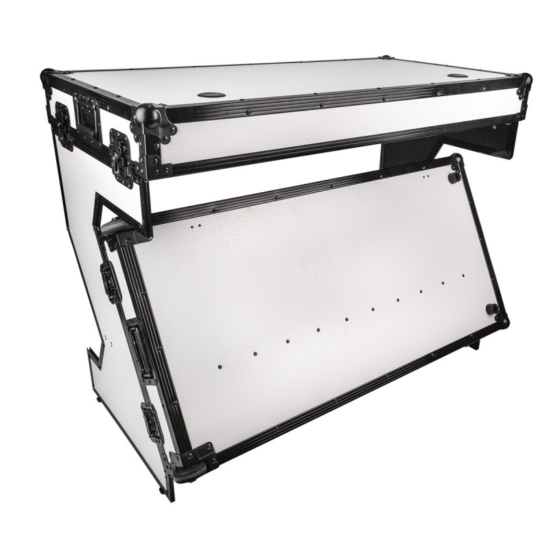 ShowGear Portable Z-Style Table - Przenośny stół dla DJ-a biały