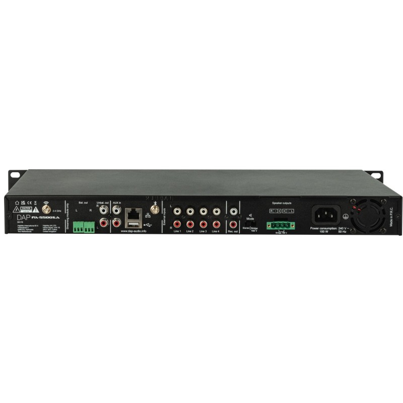 DAP Audio PA-5500SA - Radio internetowe 1U z wbudowanym wzmacniaczem