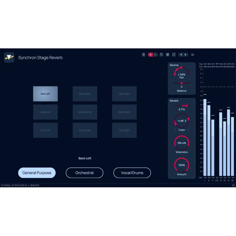 Vienna Symphonic Library Synchron Stage Reverb Wtyczka VST pogłos - 2 - Efekty (wtyczki VST, VSTi, TDM, RTAS itp.)) - Vienna Sym