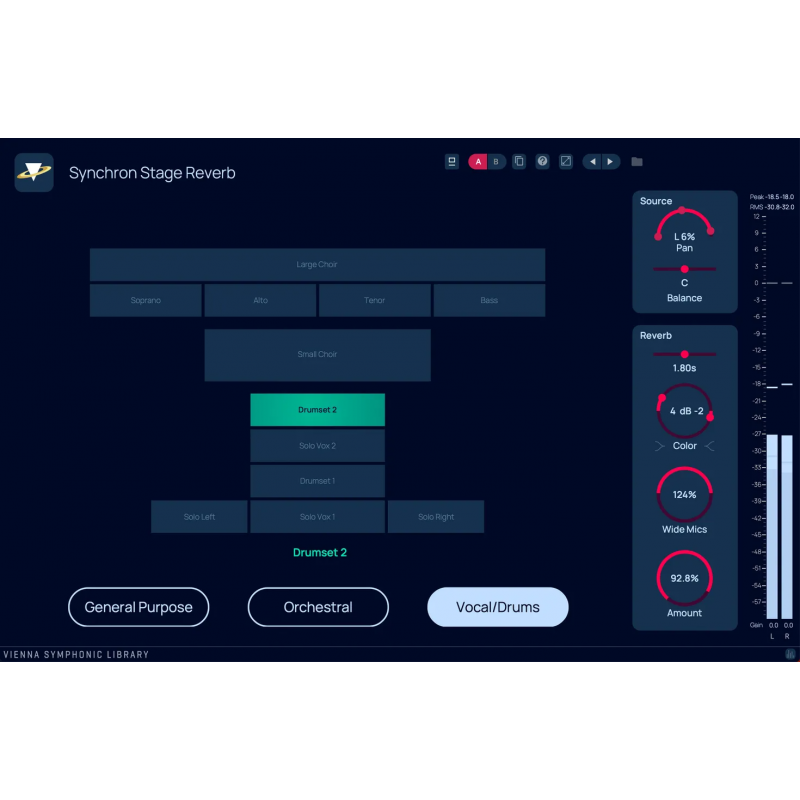 Vienna Symphonic Library Synchron Stage Reverb Wtyczka VST pogłos - 3 - Efekty (wtyczki VST, VSTi, TDM, RTAS itp.)) - Vienna Sym