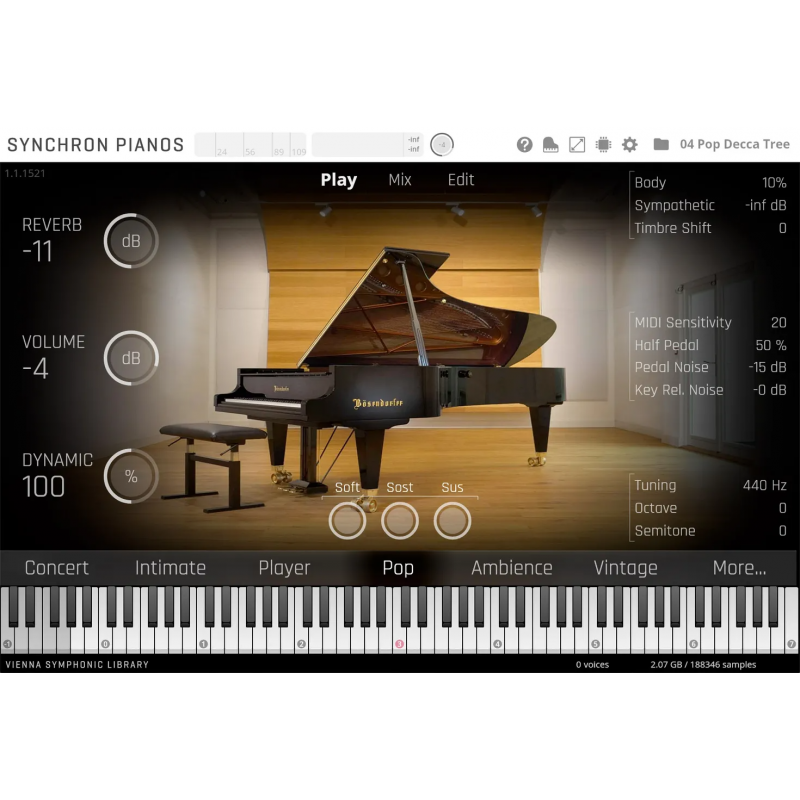 Vienna Symphonic Library Studio Bösendorfer 280VC (Standard Library) Instrument wirtualny VST - 1 - Instrumenty wirtualne - Vien
