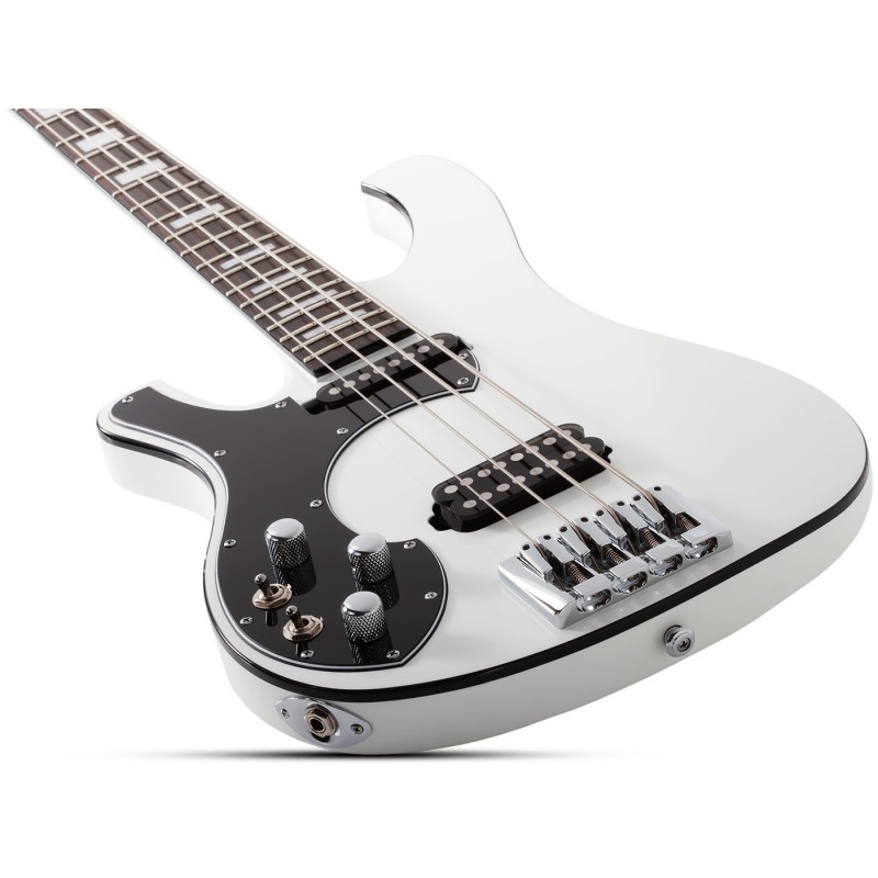 Schecter Stargazer-4 LH Gloss White - Gitara basowa