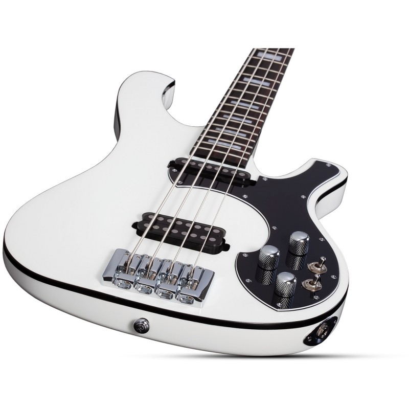Schecter Stargazer-4 Gloss White - Gitara basowa