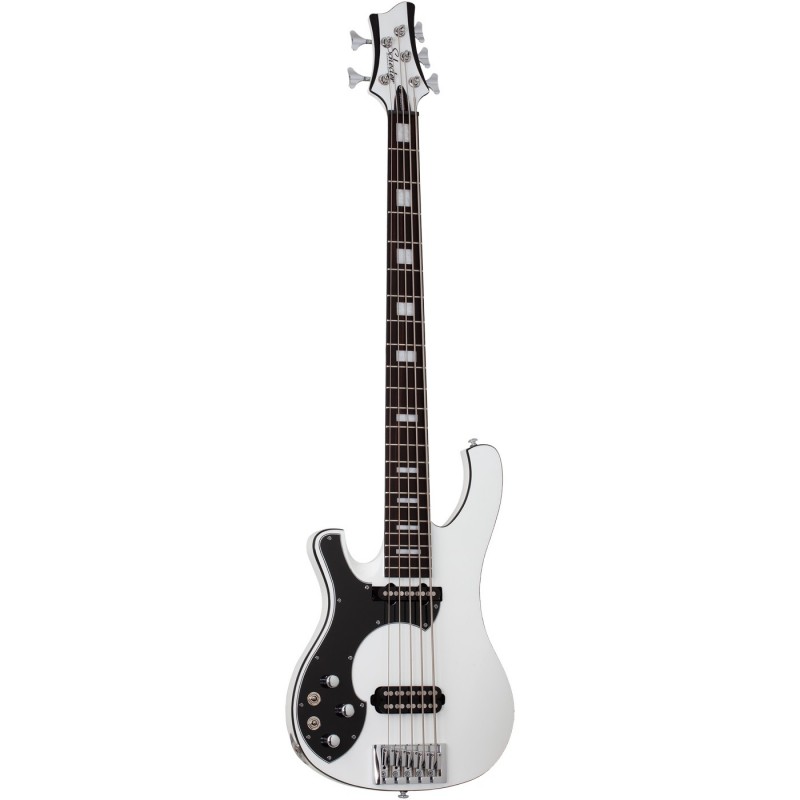 Schecter Stargazer-5 LH Gloss White - Gitara basowa