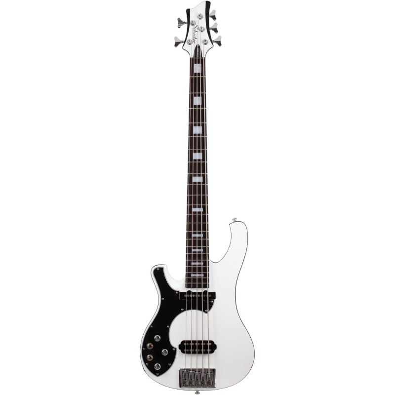 Schecter Stargazer-5 LH Gloss White - Gitara basowa
