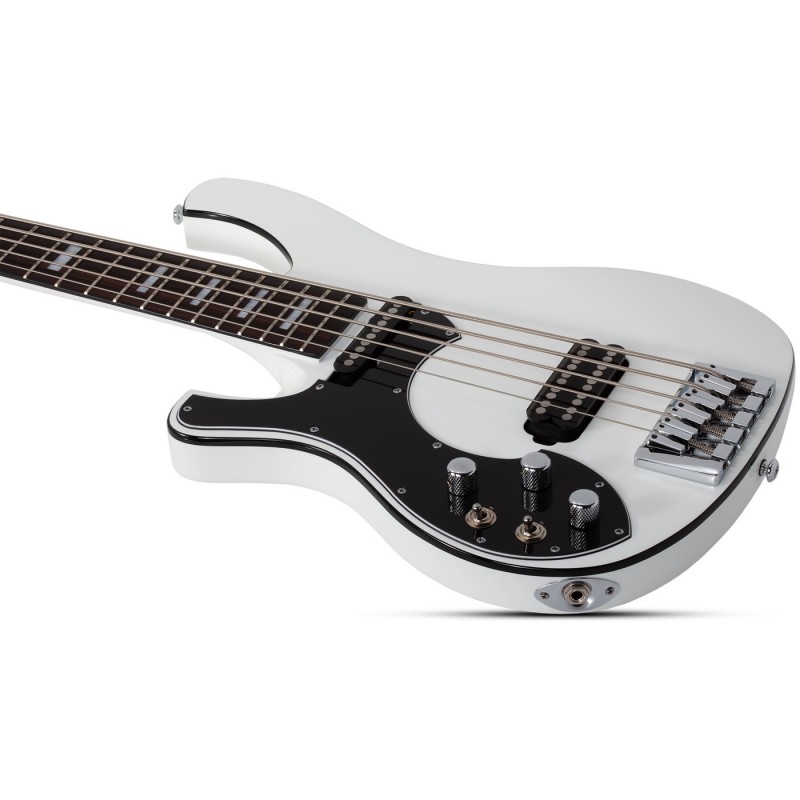 Schecter Stargazer-5 LH Gloss White - Gitara basowa