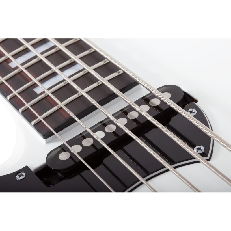 Schecter Stargazer-5 LH Gloss White - Gitara basowa