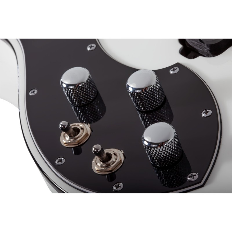 Schecter Stargazer-5 LH Gloss White - Gitara basowa