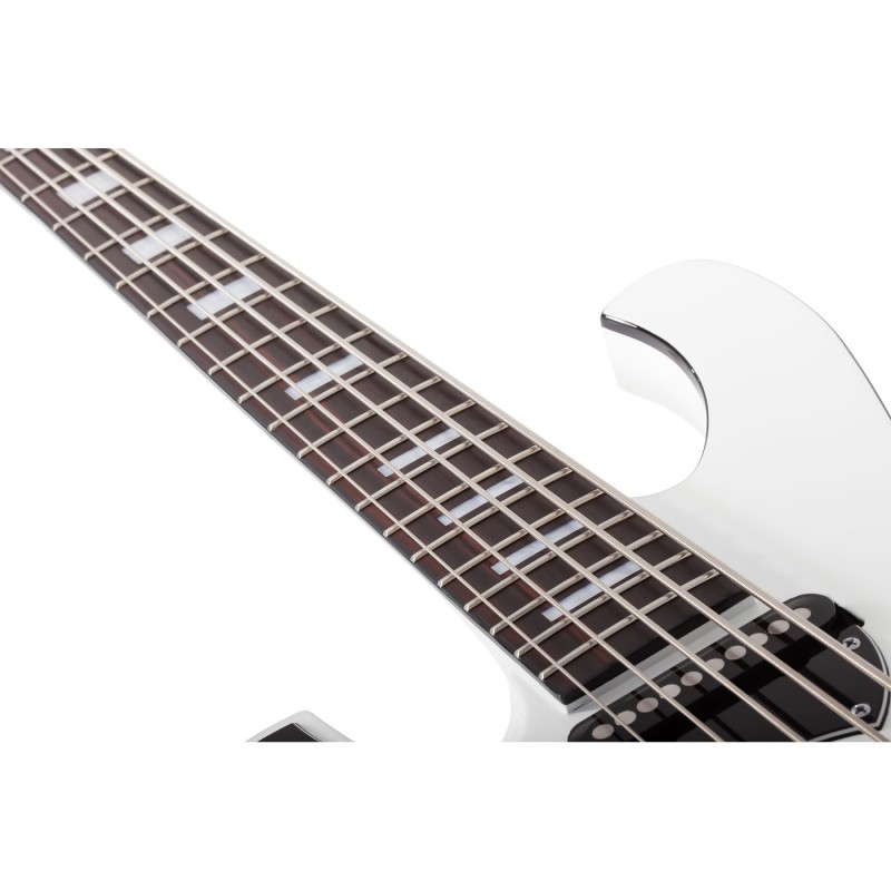 Schecter Stargazer-5 LH Gloss White - Gitara basowa