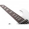 Schecter Stargazer-5 LH Gloss White - Gitara basowa