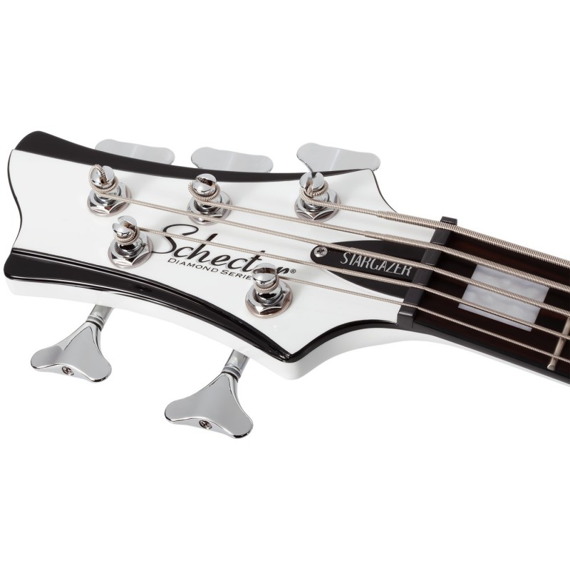 Schecter Stargazer-5 LH Gloss White - Gitara basowa