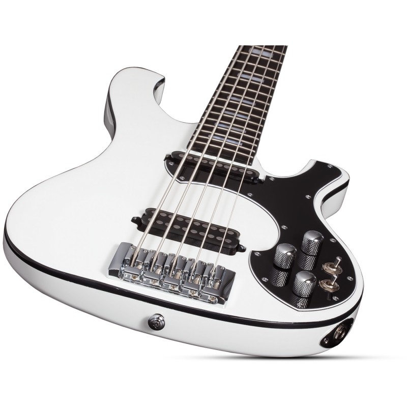 Schecter Stargazer-5 Gloss White - Gitara basowa