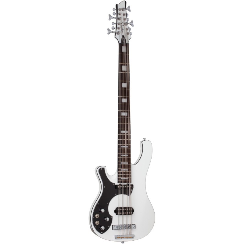 Schecter Stargazer-12 Bass LH Gloss White - Gitara basowa