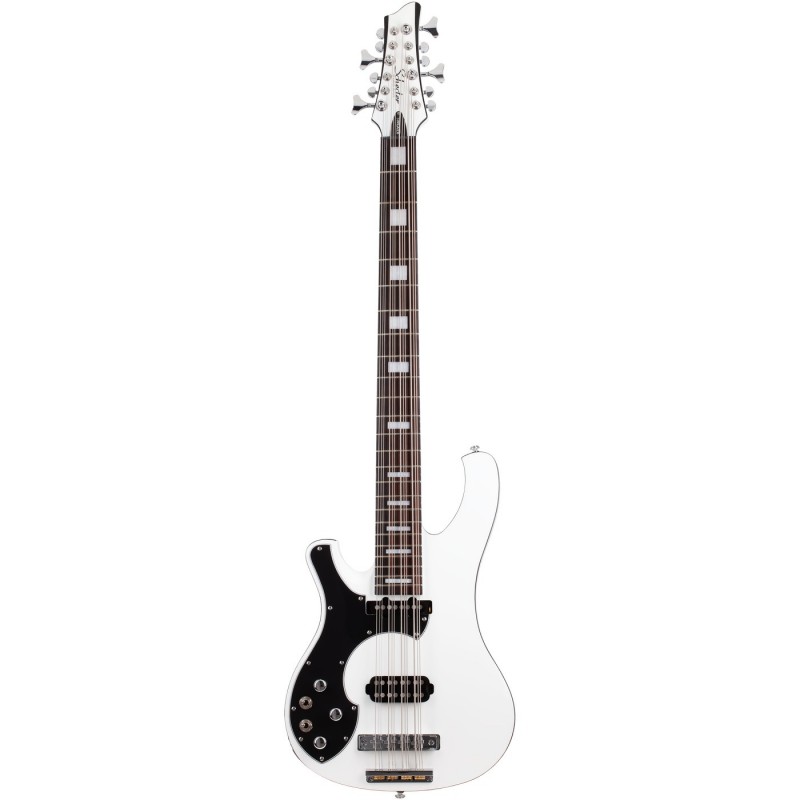 Schecter Stargazer-12 Bass LH Gloss White - Gitara basowa