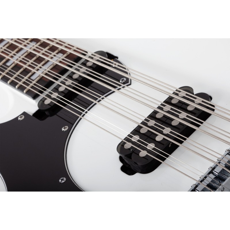 Schecter Stargazer-12 Bass LH Gloss White - Gitara basowa
