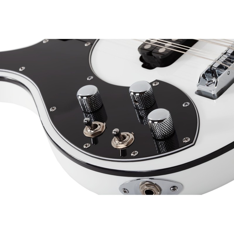 Schecter Stargazer-12 Bass LH Gloss White - Gitara basowa