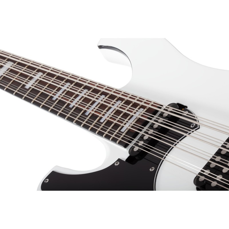 Schecter Stargazer-12 Bass LH Gloss White - Gitara basowa
