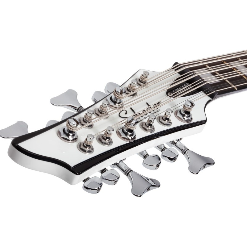 Schecter Stargazer-12 Bass LH Gloss White - Gitara basowa