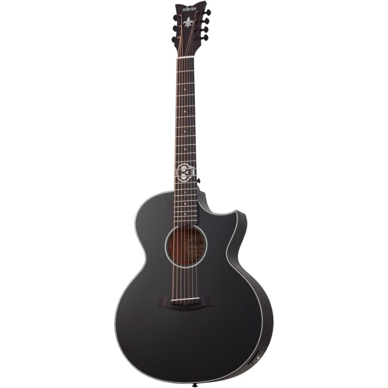 Schecter Regulo Caro-7 Acoustic Satin Black - Gitara elektro-akustyczna
