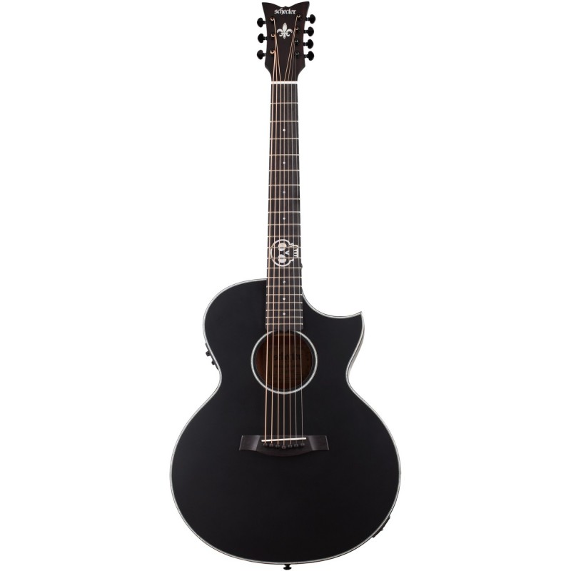 Schecter Regulo Caro-7 Acoustic Satin Black - Gitara elektro-akustyczna