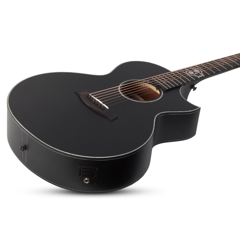 Schecter Regulo Caro-7 Acoustic Satin Black - Gitara elektro-akustyczna