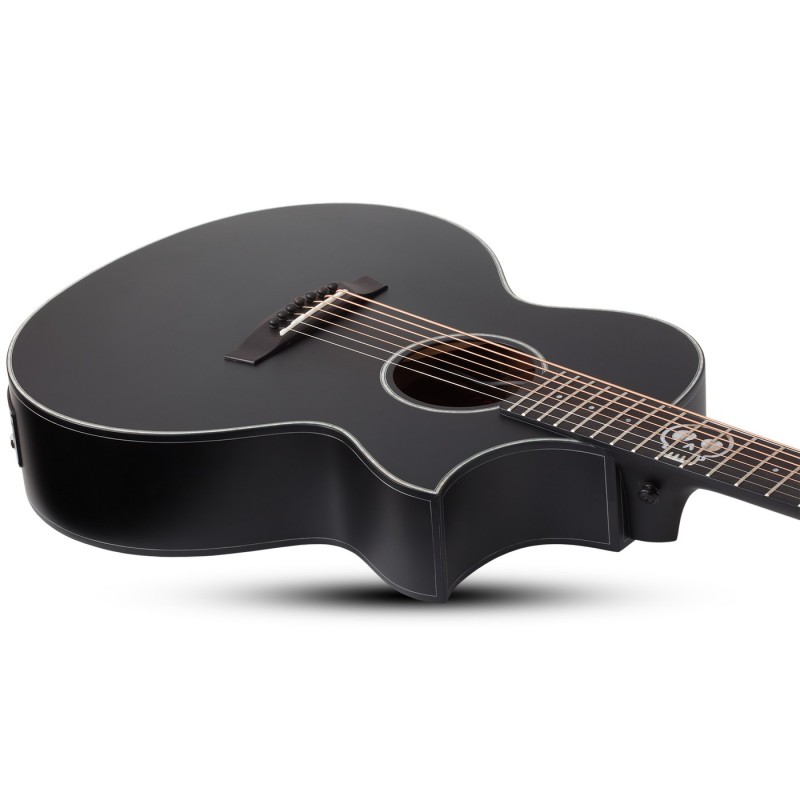 Schecter Regulo Caro-7 Acoustic Satin Black - Gitara elektro-akustyczna