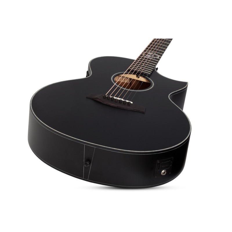Schecter Regulo Caro-7 Acoustic Satin Black - Gitara elektro-akustyczna