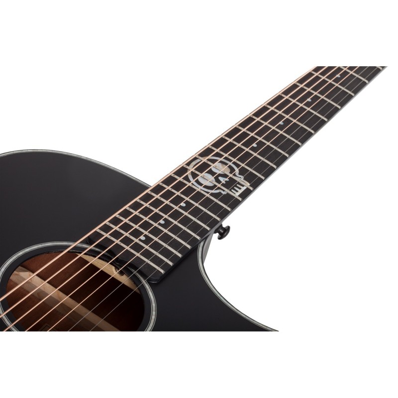 Schecter Regulo Caro-7 Acoustic Satin Black - Gitara elektro-akustyczna